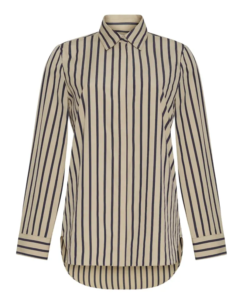 Adam Lippes Mathias striped shirt - Nude Nude