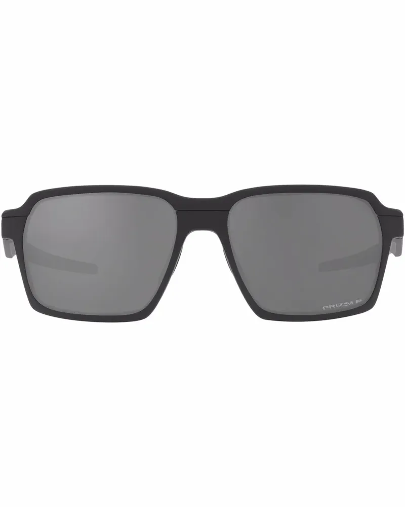 Oakley Eckige Parlay Sonnenbrille - Schwarz Schwarz