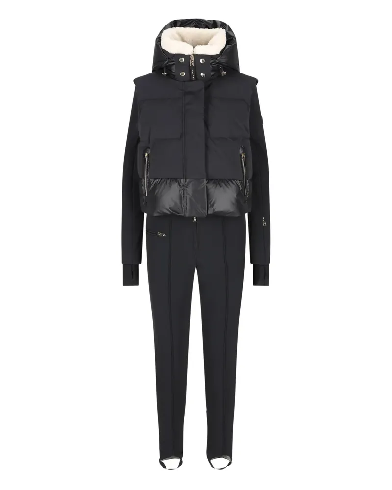 Bogner Ulla hooded zip ski suit - Schwarz Schwarz
