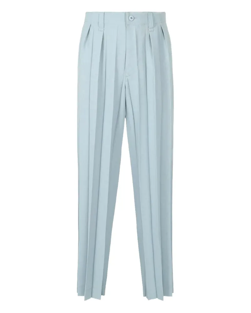 Issey Miyake Plissierte Hose - Blau Blau