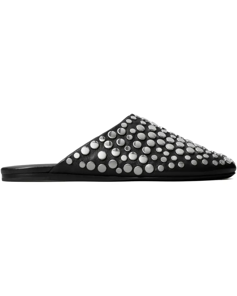 Tory Burch Mules mit Nieten - Schwarz Schwarz