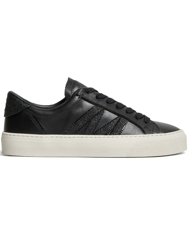 Moncler Monaco2 leather sneakers - Schwarz Schwarz