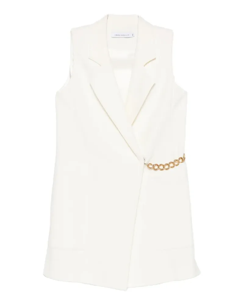 Simona Corsellini chain-link mini dress - Weiß Weiß