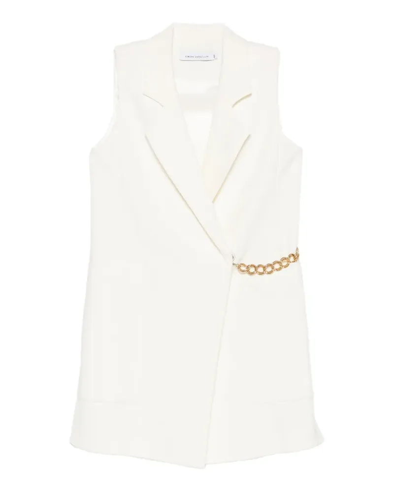 Simona Corsellini chain-link mini dress - Weiß Weiß
