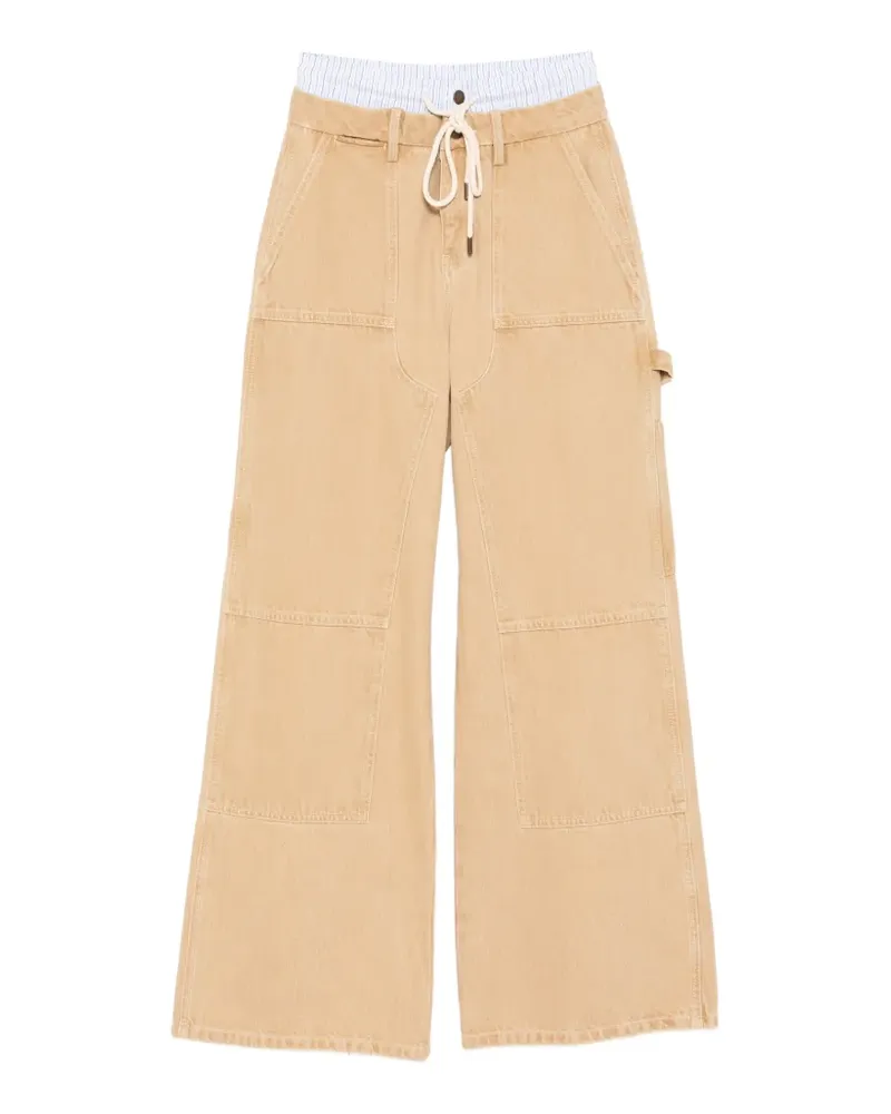Monse Jeans mit doppeltem Bund - Nude Nude