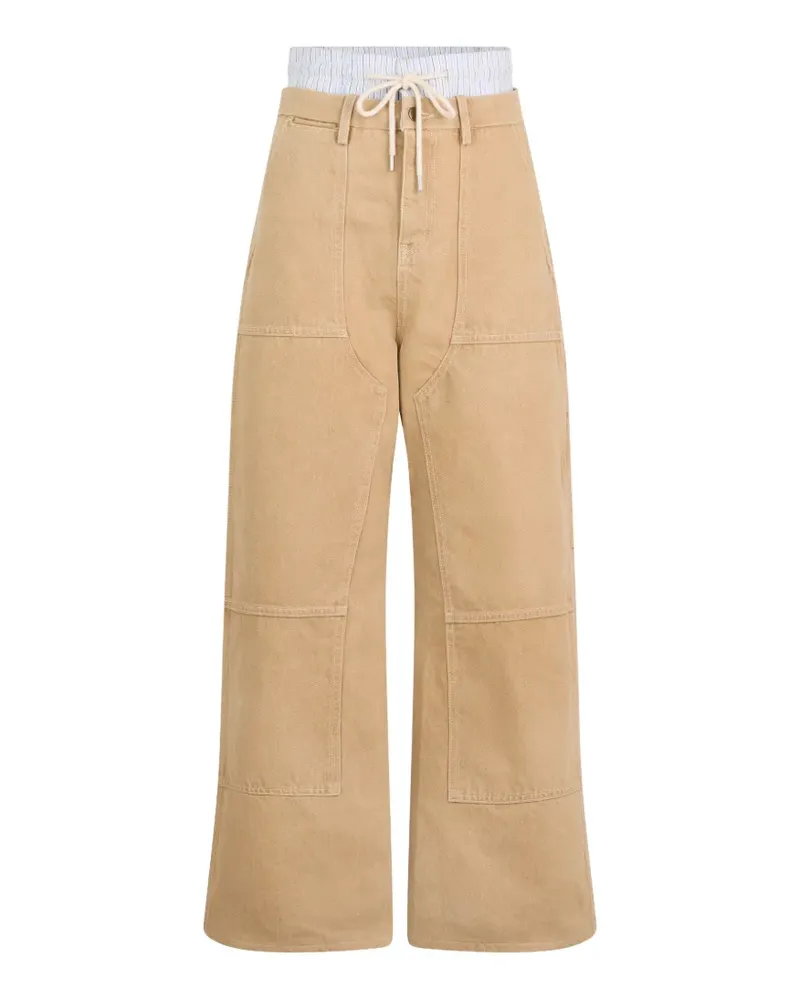 Monse Jeans mit doppeltem Bund - Nude Nude
