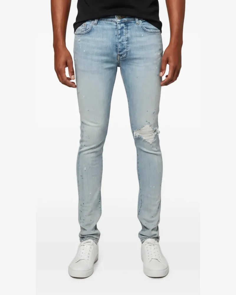 Amiri distressed slim-fit jeans - Blau Blau