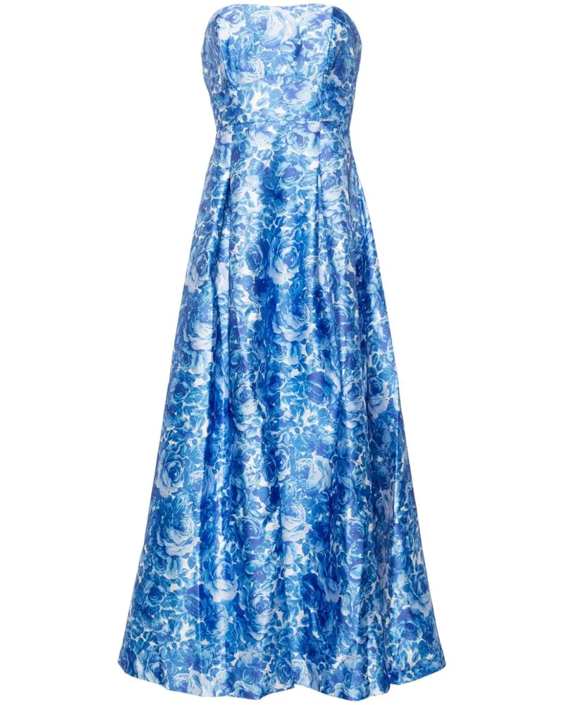 Sachin & Babi Giovanna Kleid mit blumigem Print - Blau Blau