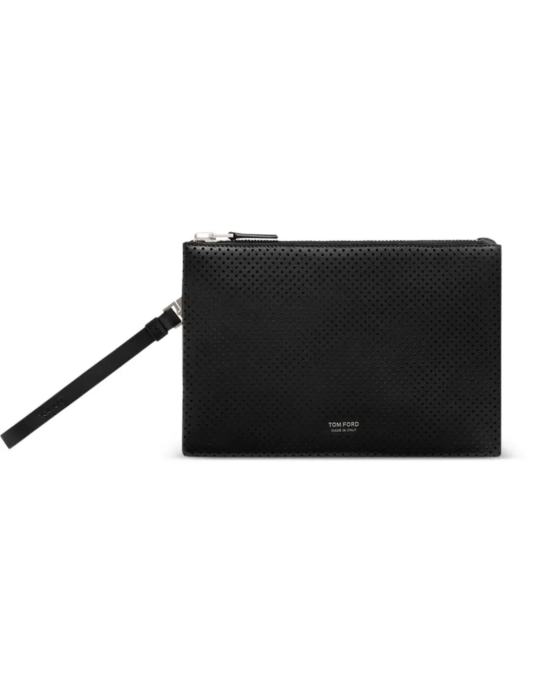 Tom Ford Perforierte Clutch - Schwarz Schwarz