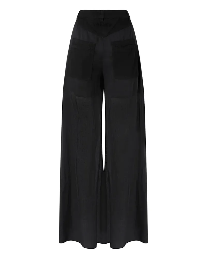 Pinko Utility-Hose mit weitem Bein - Schwarz Schwarz
