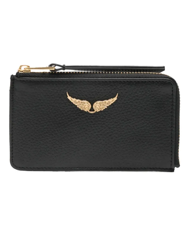 Zadig & Voltaire logo-plaque wallet - Schwarz Schwarz