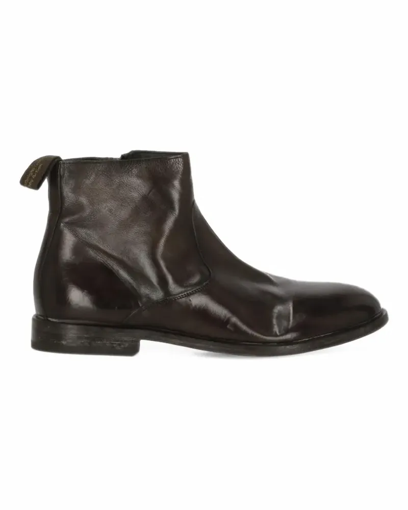 Moma zip-fastening leather boots - Braun Braun