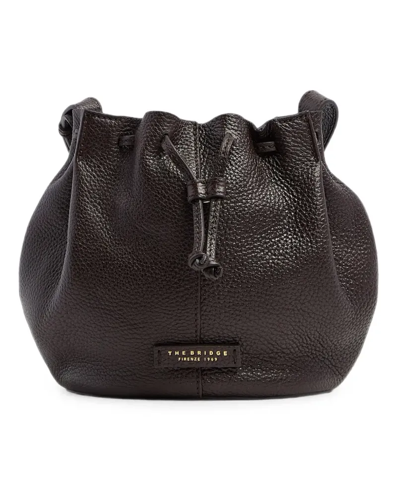 The Bridge pebbled leather bucket bag - Braun Braun