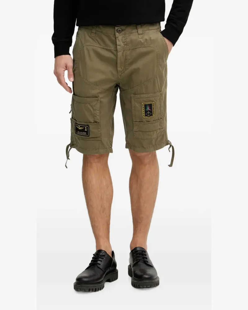 Aeronautica Militare patch-detail cargo shorts - Grün Grün