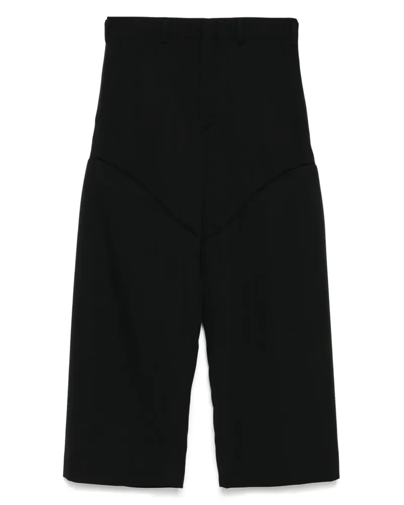 Comme des Garçons Hose mit weitem Bein - Schwarz Schwarz