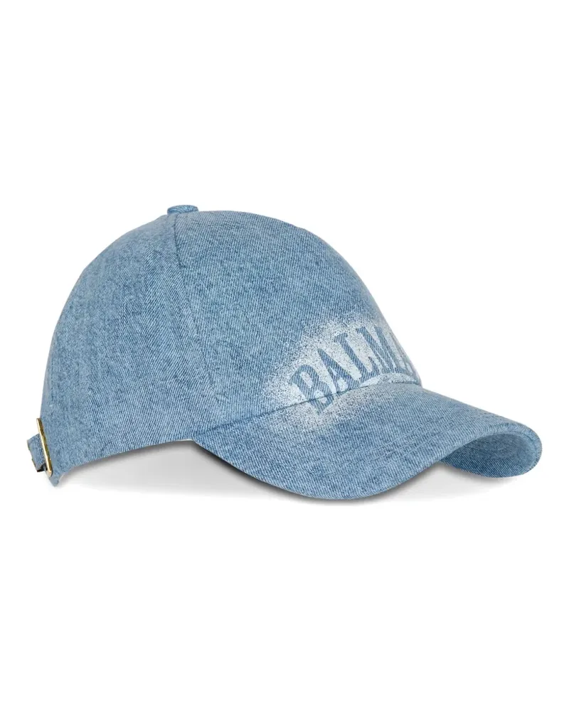 Balmain Denim Cap - Blau Blau