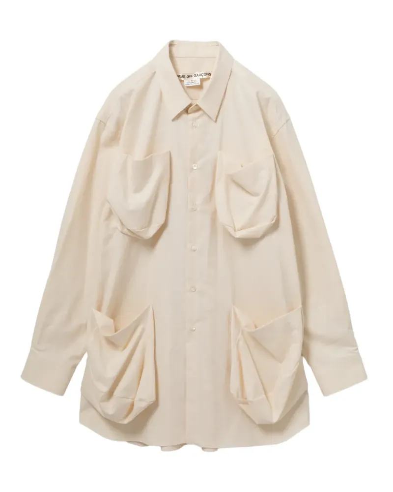 Comme des Garçons Minikleid aus Leinen - Nude Nude