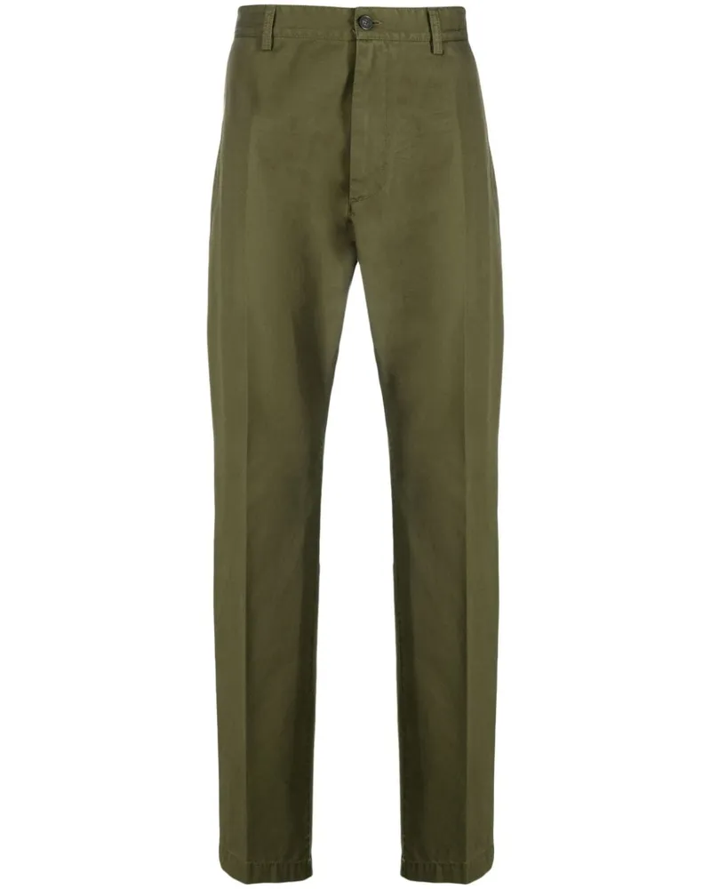 Dsquared2 Gerade Hose mit Logo-Print - Grün Grün
