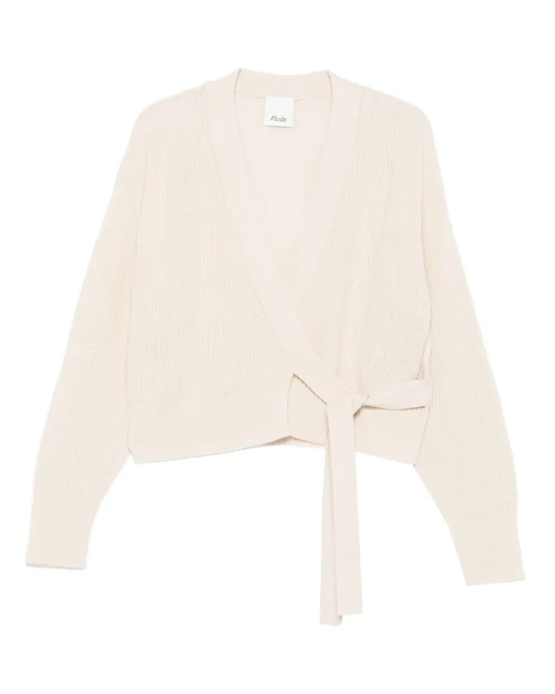 ALLUDE Gewickelter Cardigan - Nude Nude