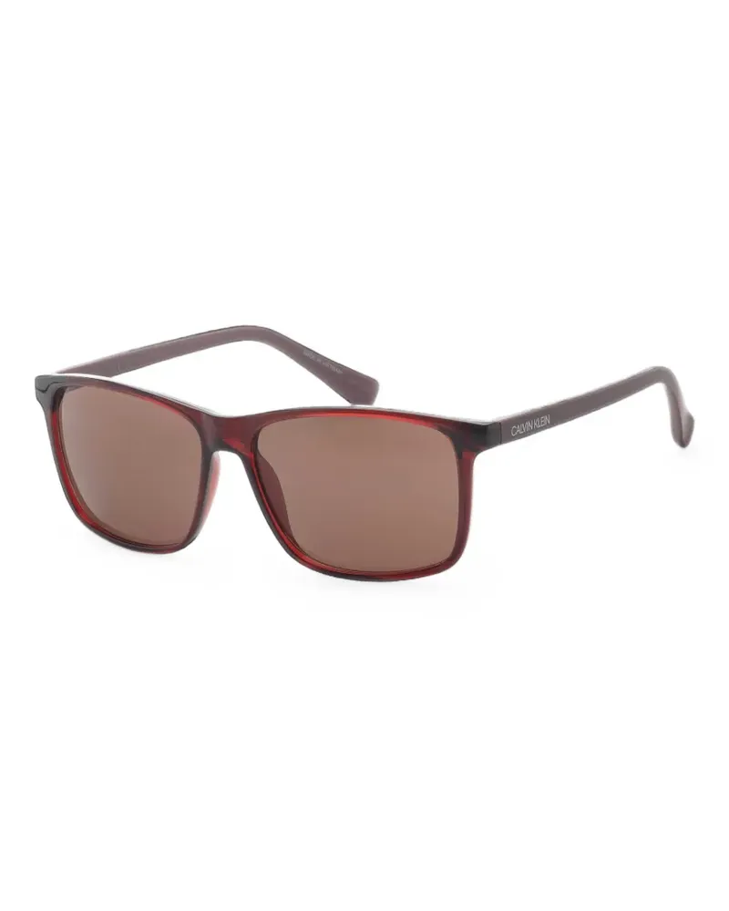 Calvin Klein Sonnenbrille mit eckigem Gestell - Rot Rot