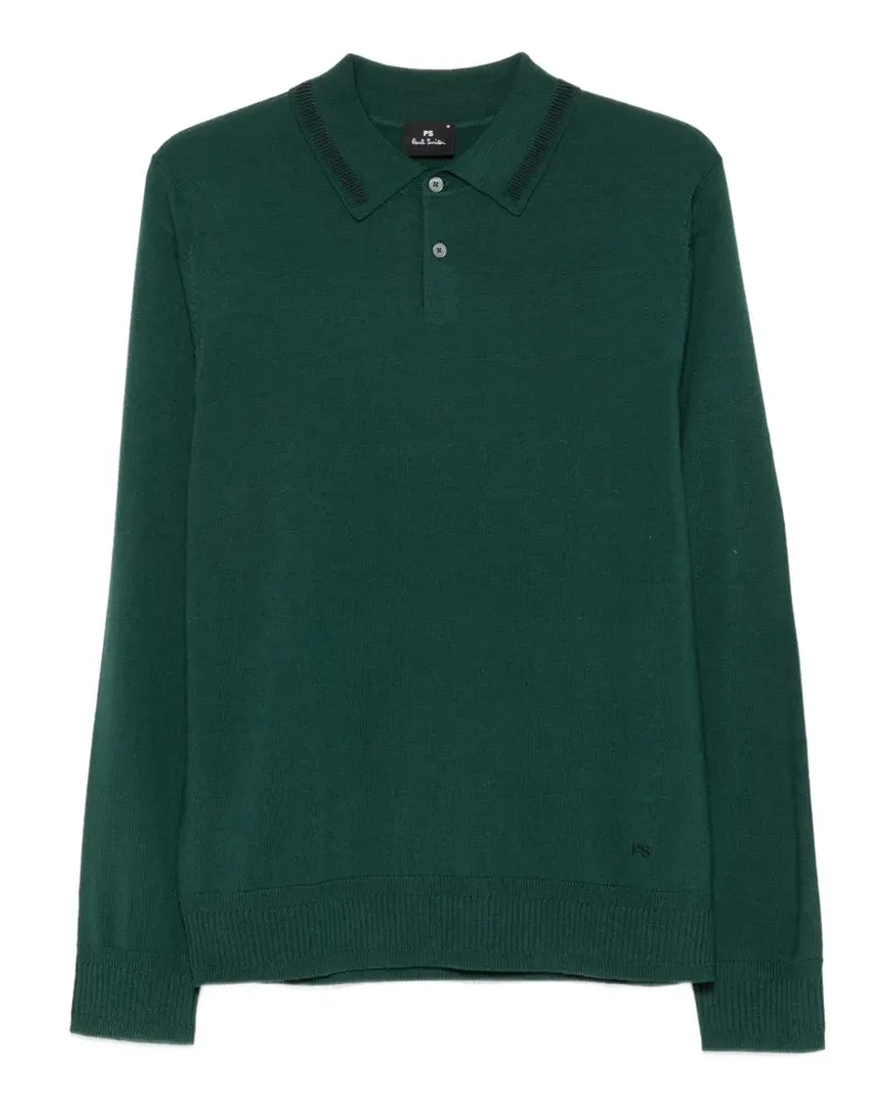 Paul Smith Langärmeliges Poloshirt - Grün Grün