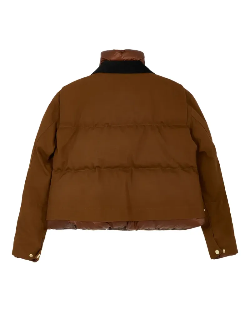 Sacai x Carhartt Wip layered jacket - Braun Braun