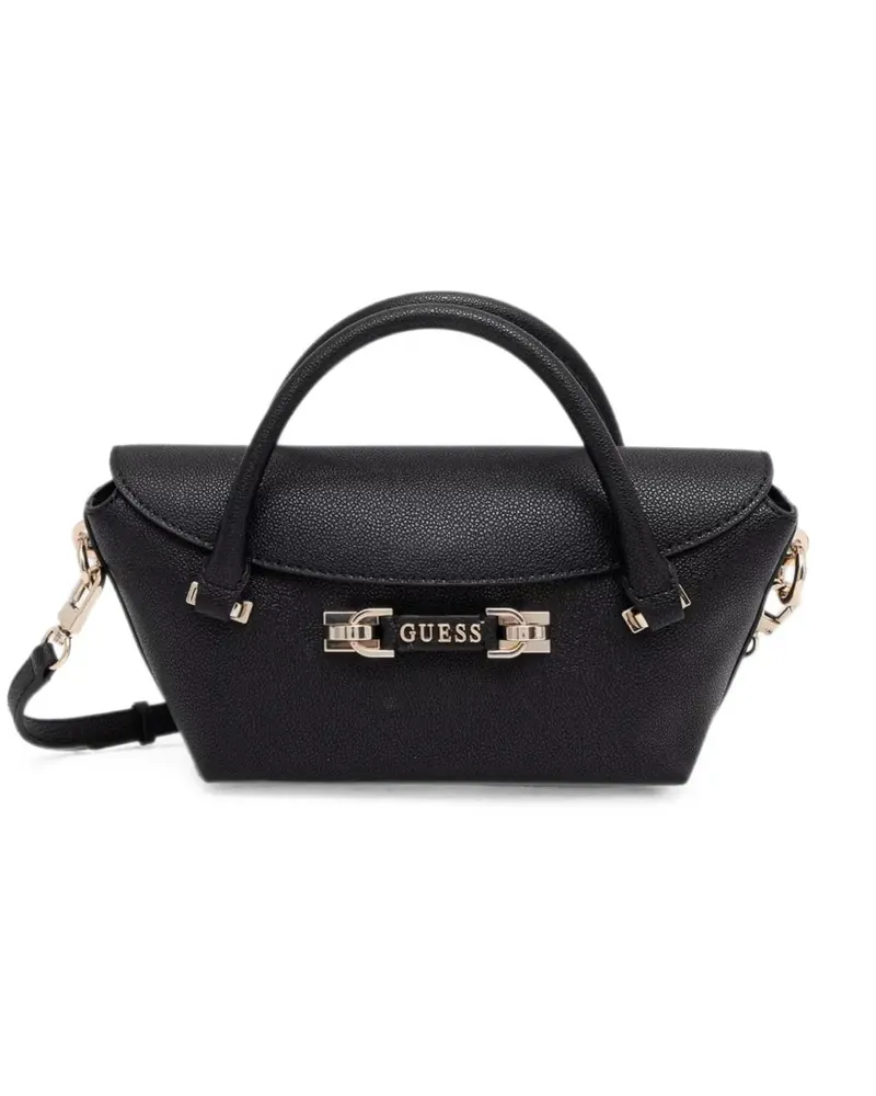 Guess Sophia Tote Bag mit strukturierter Struktur - Schwarz Schwarz