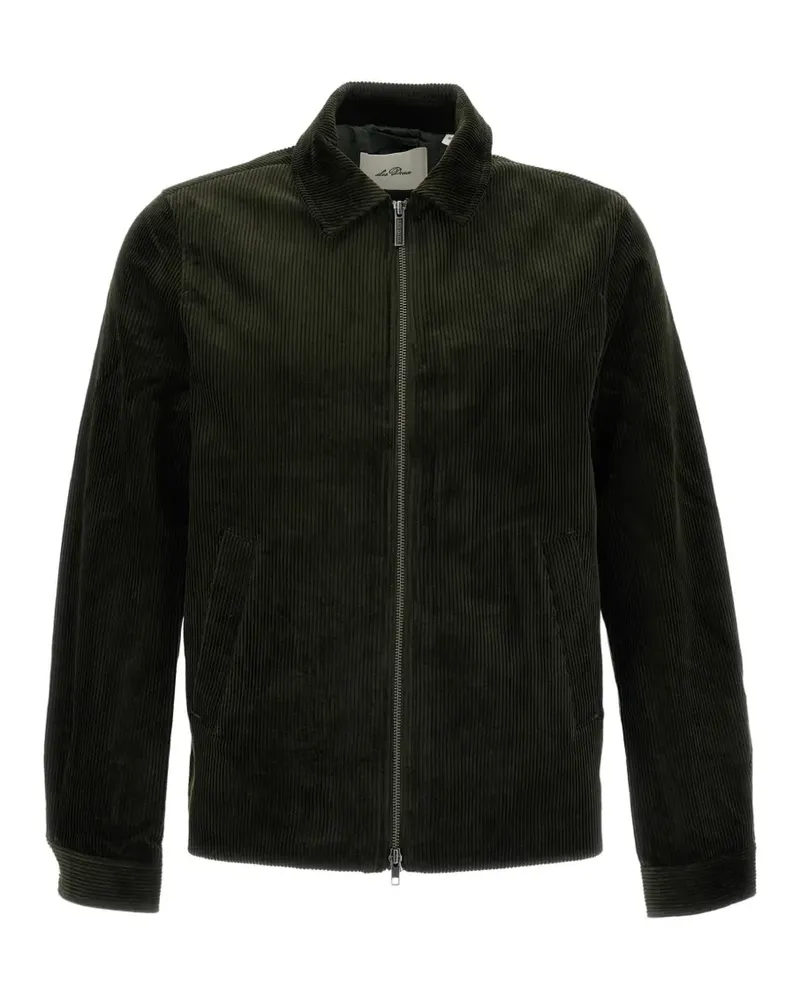 LES DEUX corduroy zip-up jacket - Grün Grün