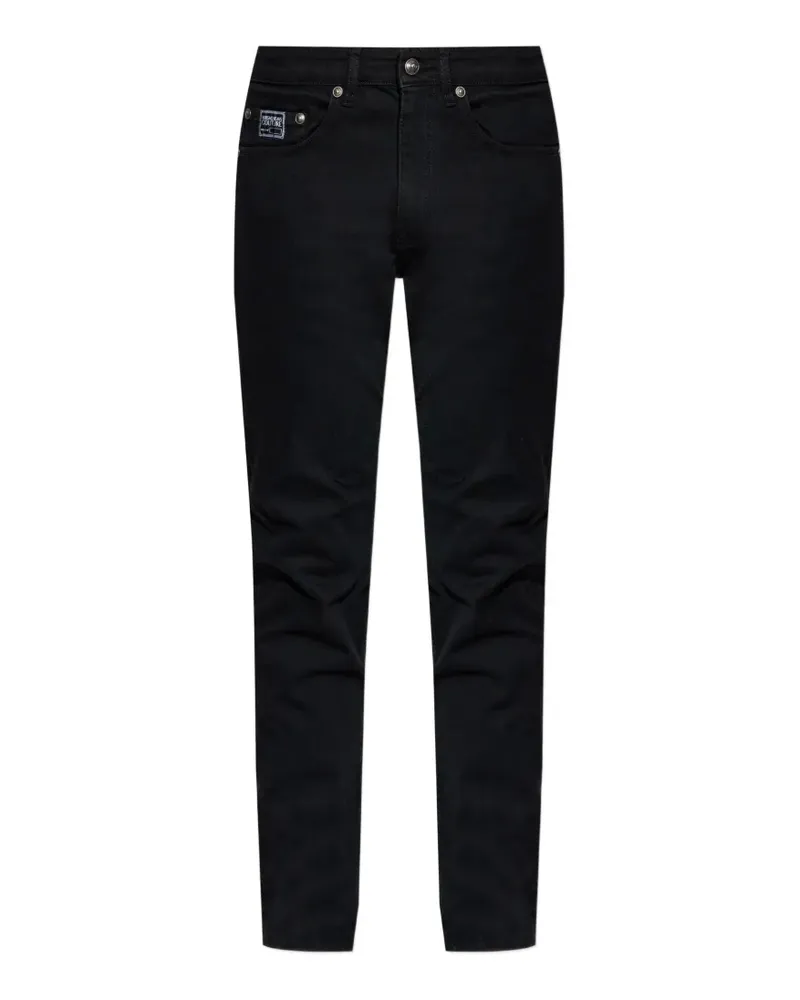 Versace Jeans logo patch jeans - Schwarz Schwarz