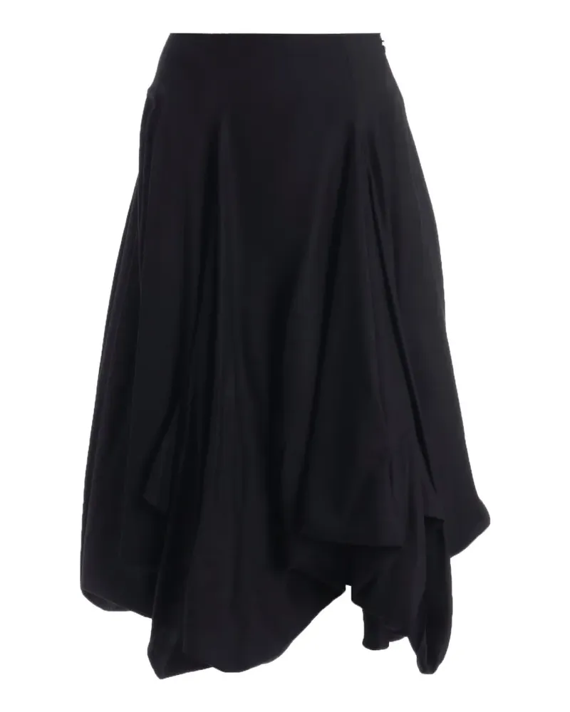 Yohji Yamamoto panelled balloon mid skirt - Schwarz Schwarz