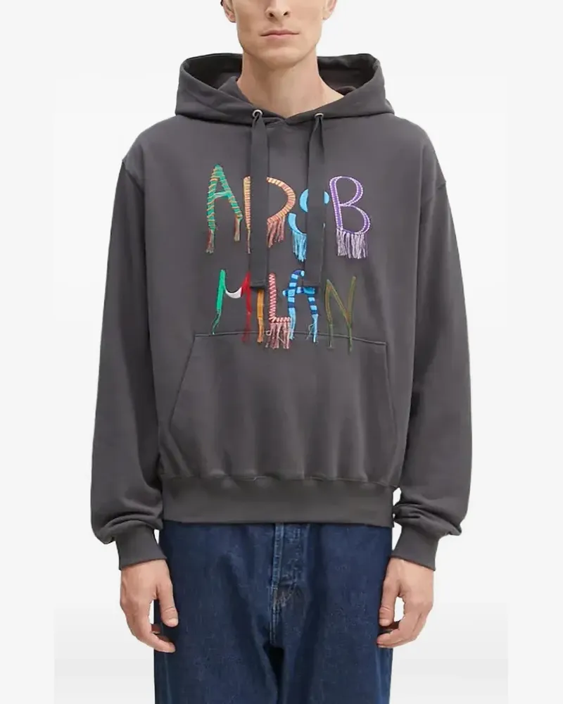 Andersson Bell Hoodie mit Logo-Stickerei - Grau Grau