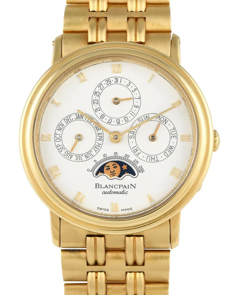 Blancpain Villeret Perpetual Calendar 34mm - Gelb Gelb