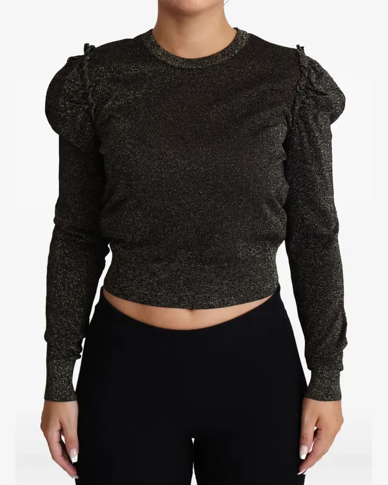 Dolce & Gabbana Gestrickter Pullover mit Puffärmeln - Schwarz Schwarz