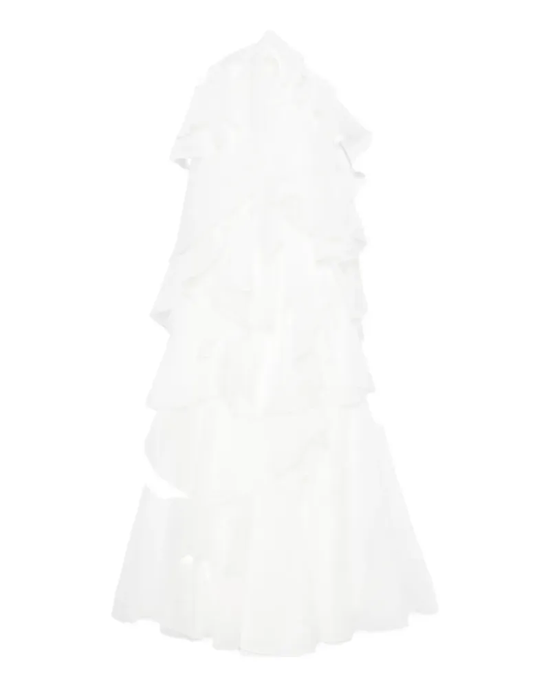 Aje. Pandorea layered ruffled maxi dress - Weiß Weiß