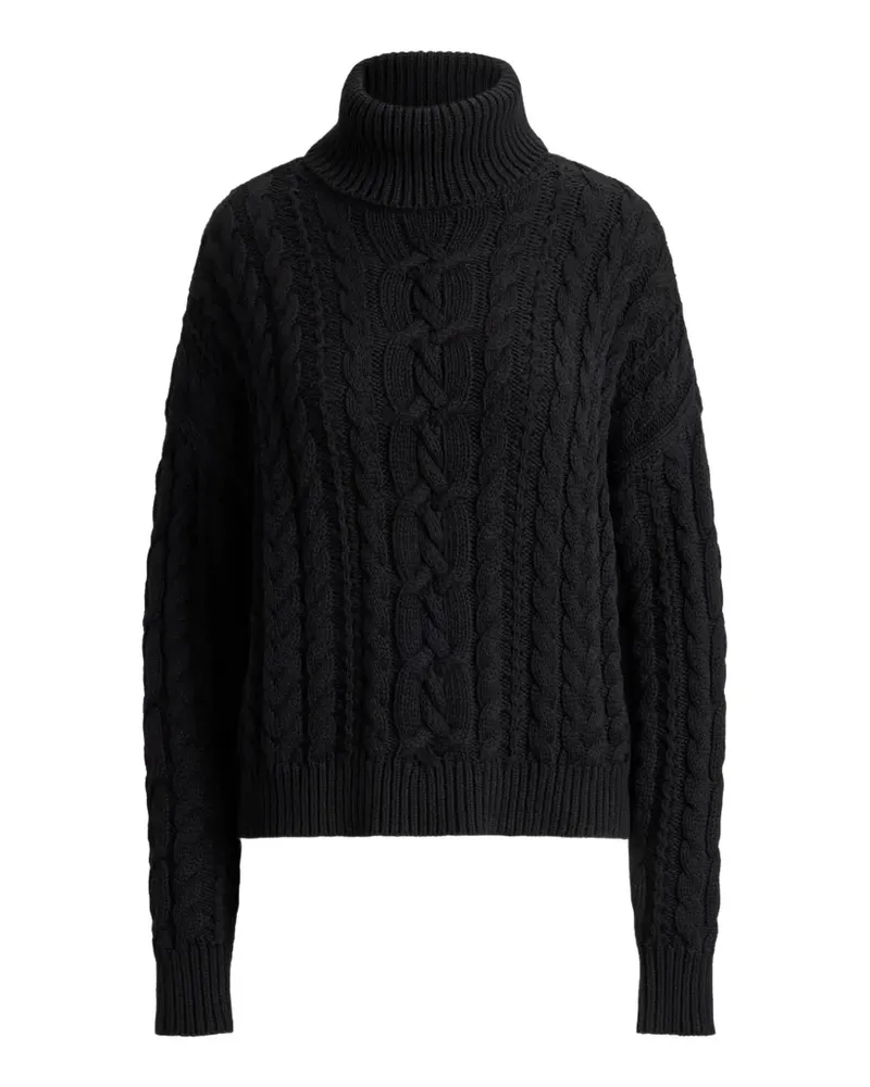 Ralph Lauren Pullover mit Zopfmuster - Schwarz Schwarz
