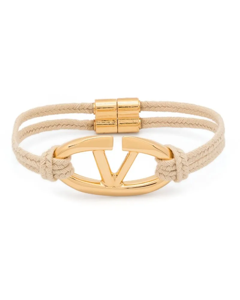Valentino Garavani The Bold Edition Armband mit VLogo - Nude Nude