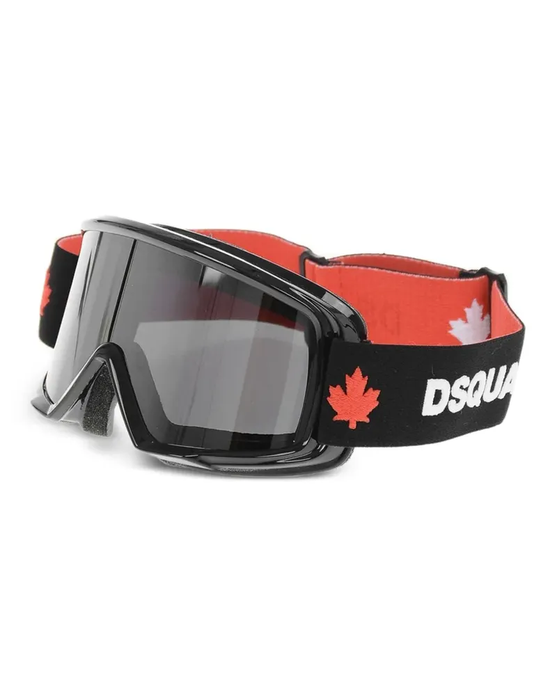 Dsquared2 logo-strap ski goggles - Schwarz Schwarz