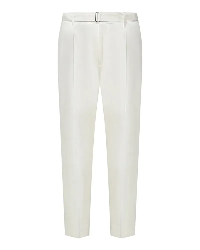 Be Able belted pleated tailored trousers - Weiß Weiß