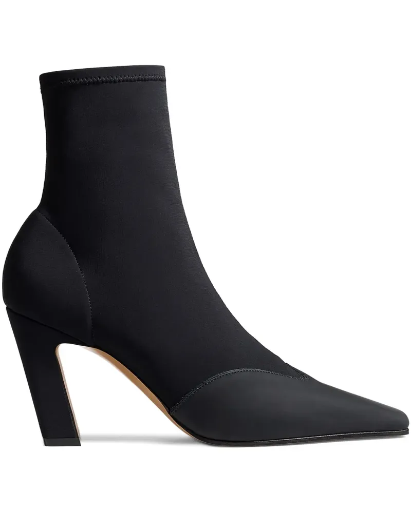 KHAITE Nevada Stiefel mit spitzer Kappe 85mm - Schwarz Schwarz