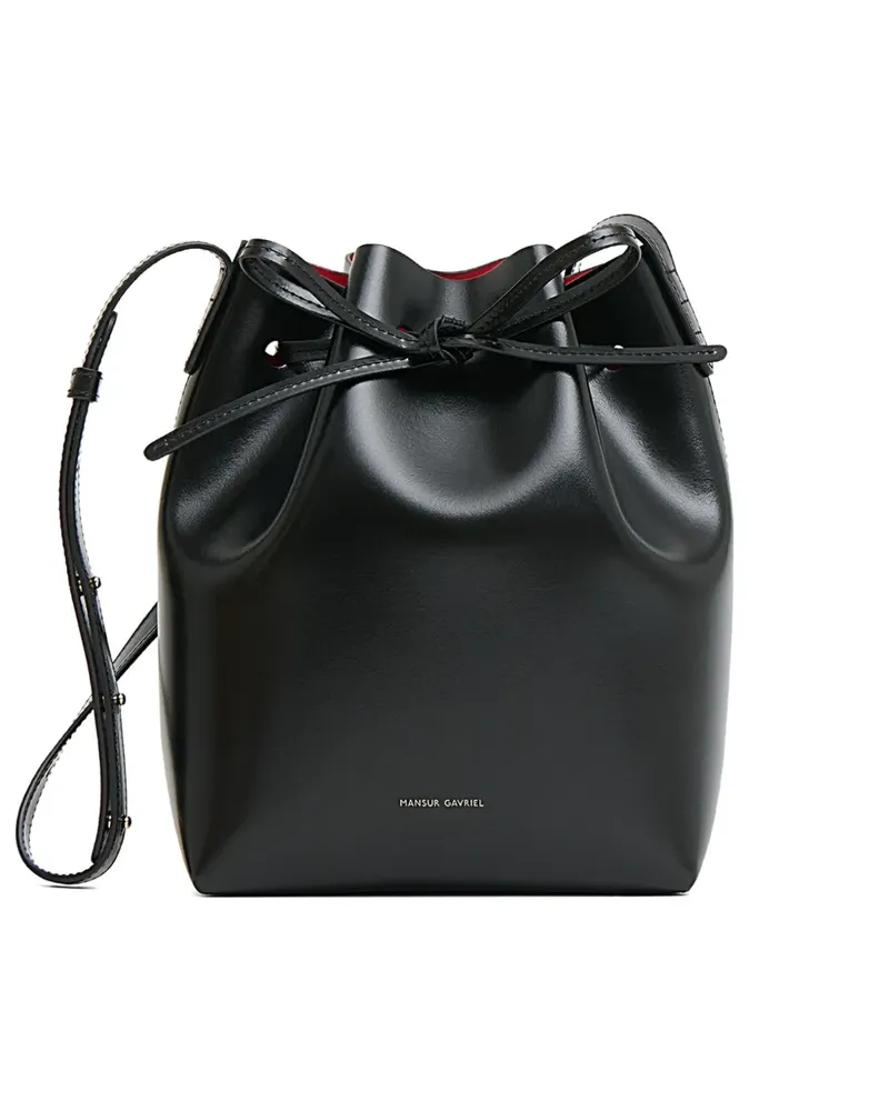 Mansur Gavriel Mini-Tasche aus Leder - Schwarz Schwarz