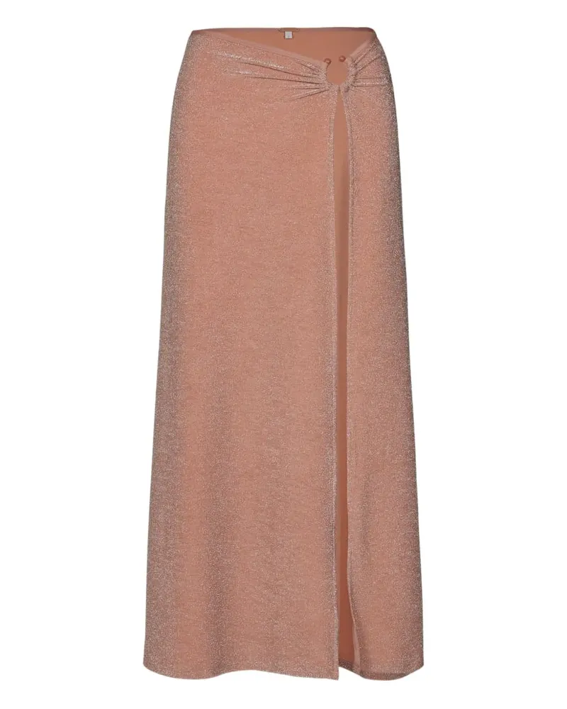Johanna Ortiz Nuevo Destino slit long skirt - Rosa Rosa