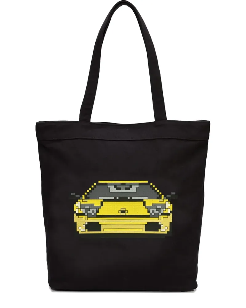 Mostly Heard Rarely Seen 8-Bit Car Tote Bag - Schwarz Schwarz