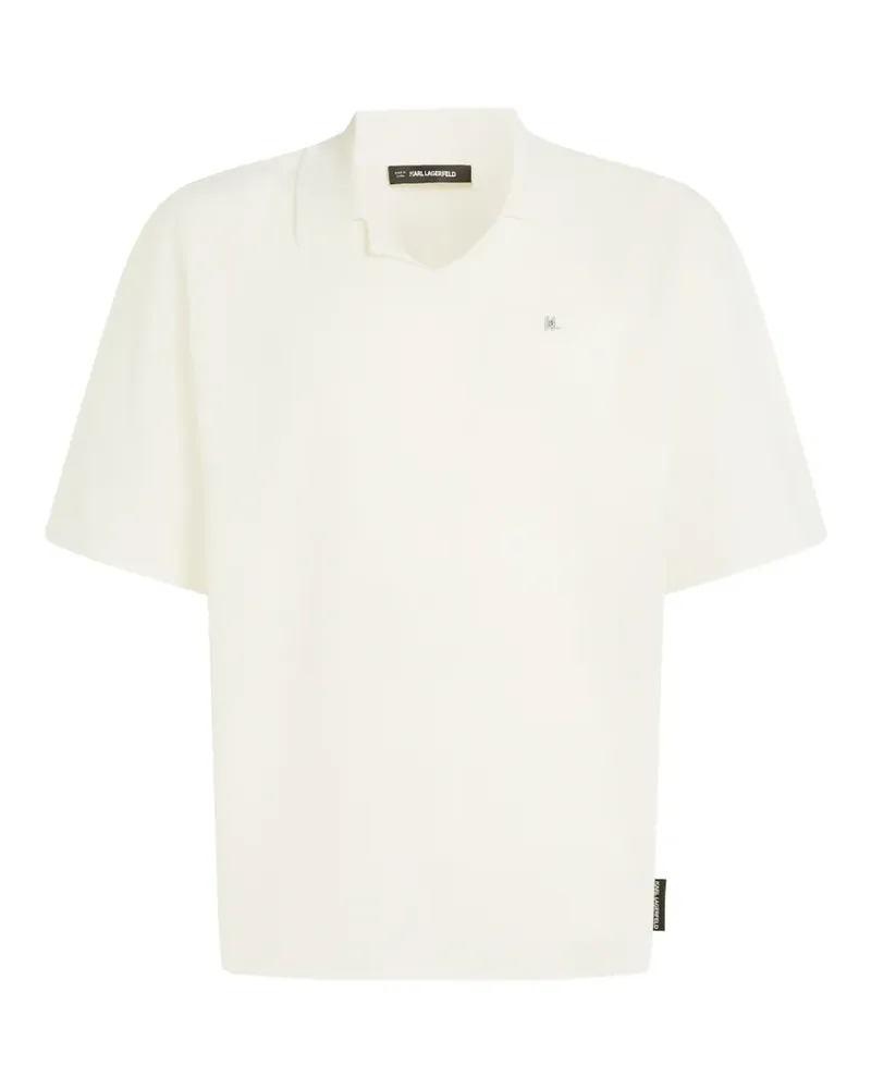 Karl Lagerfeld Gestricktes T-Shirt - Nude Nude