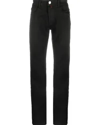 Billionaire Halbhohe Straight-Leg-Jeans Schwarz