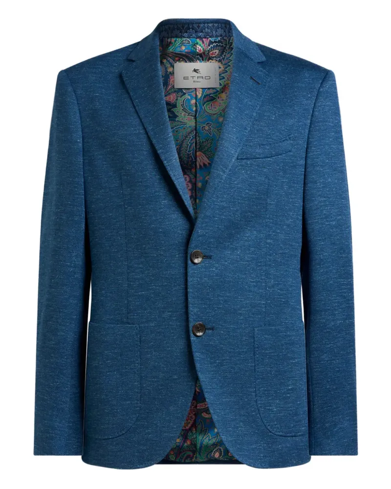 Etro single-breasted blazer - Blau Blau