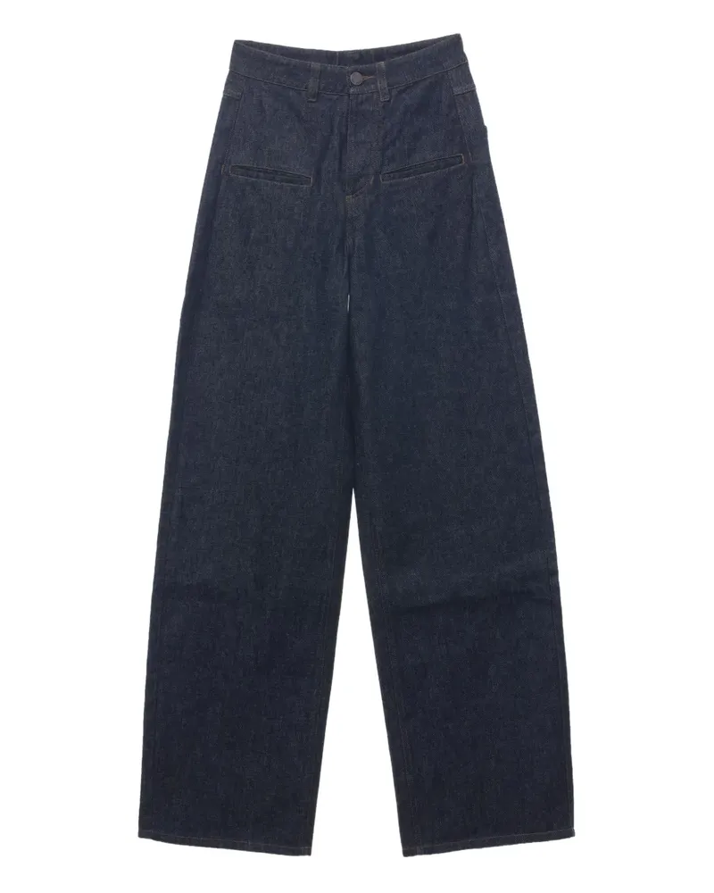 Uma Wang Ball Jeans mit hohem Bund - Blau Blau