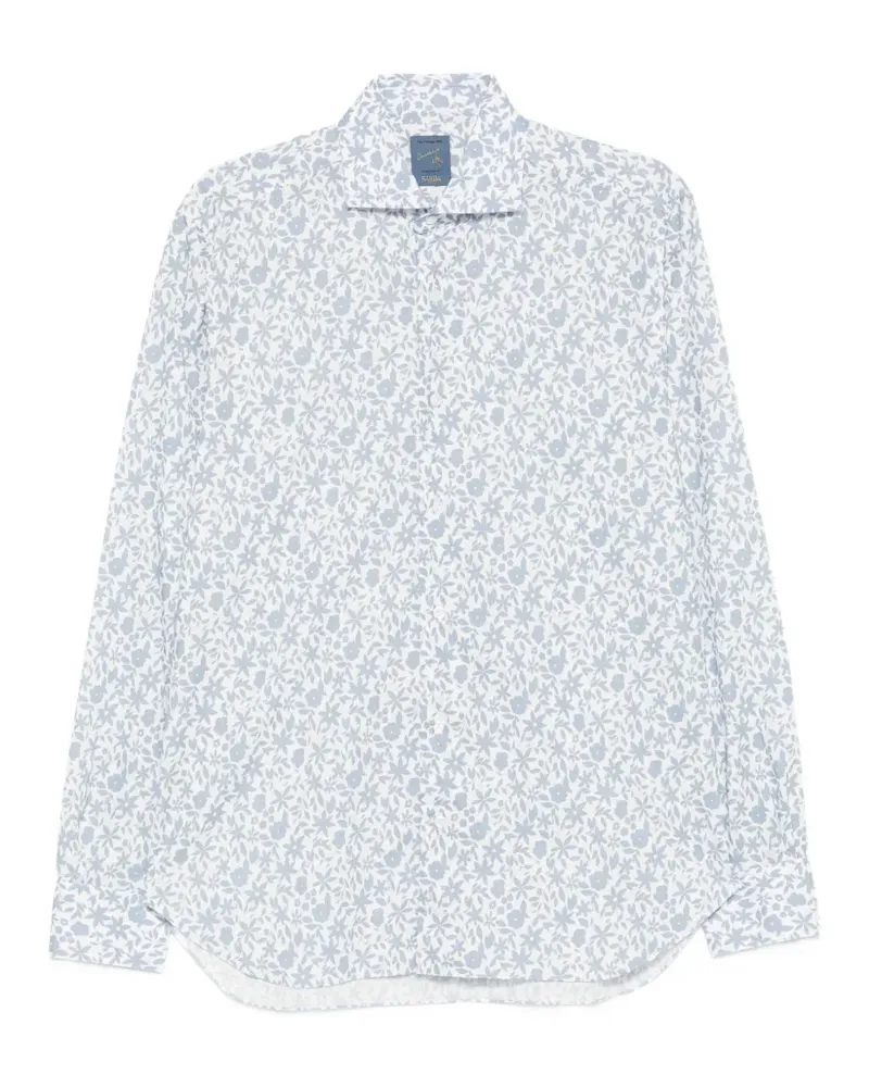 BARBA Dandy Life floral shirt - Weiß Weiß