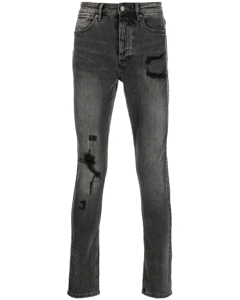ksubi Skinny-Jeans im Distressed-Look - Schwarz Schwarz