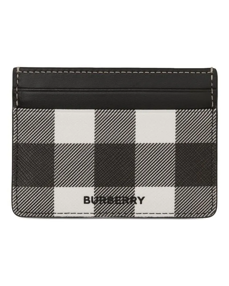 Burberry Kartenetui mit Exaggerated-Check - Schwarz Schwarz