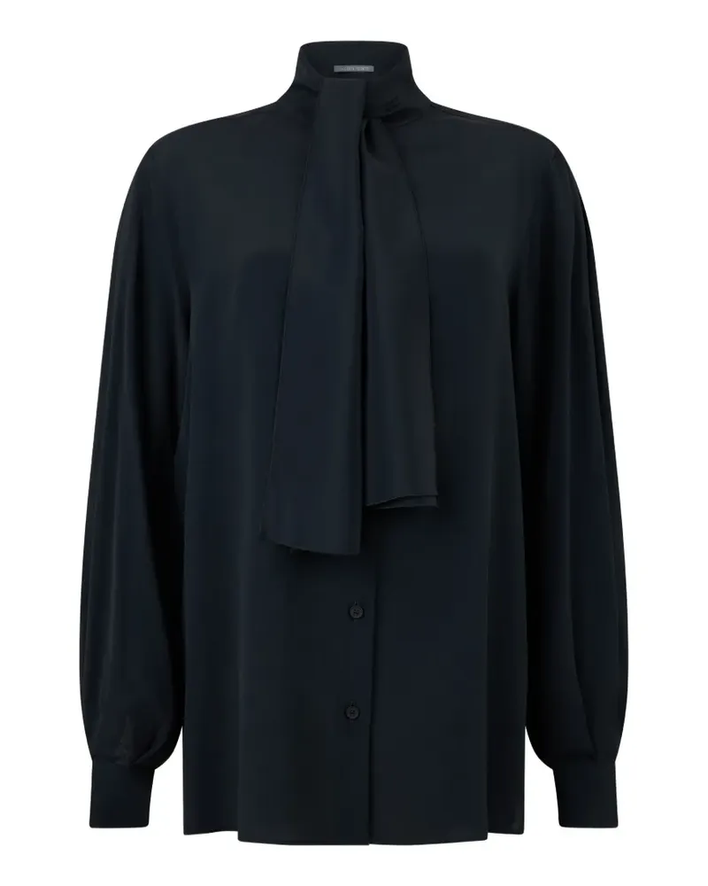 Alberta Ferretti Hemd mit Schleifenkragen - Schwarz Schwarz